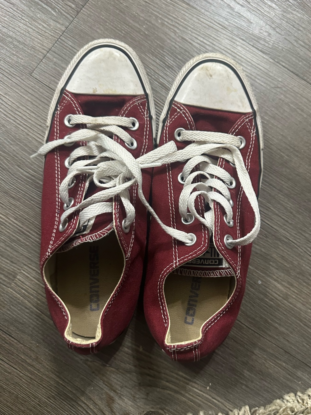Maroon Converse